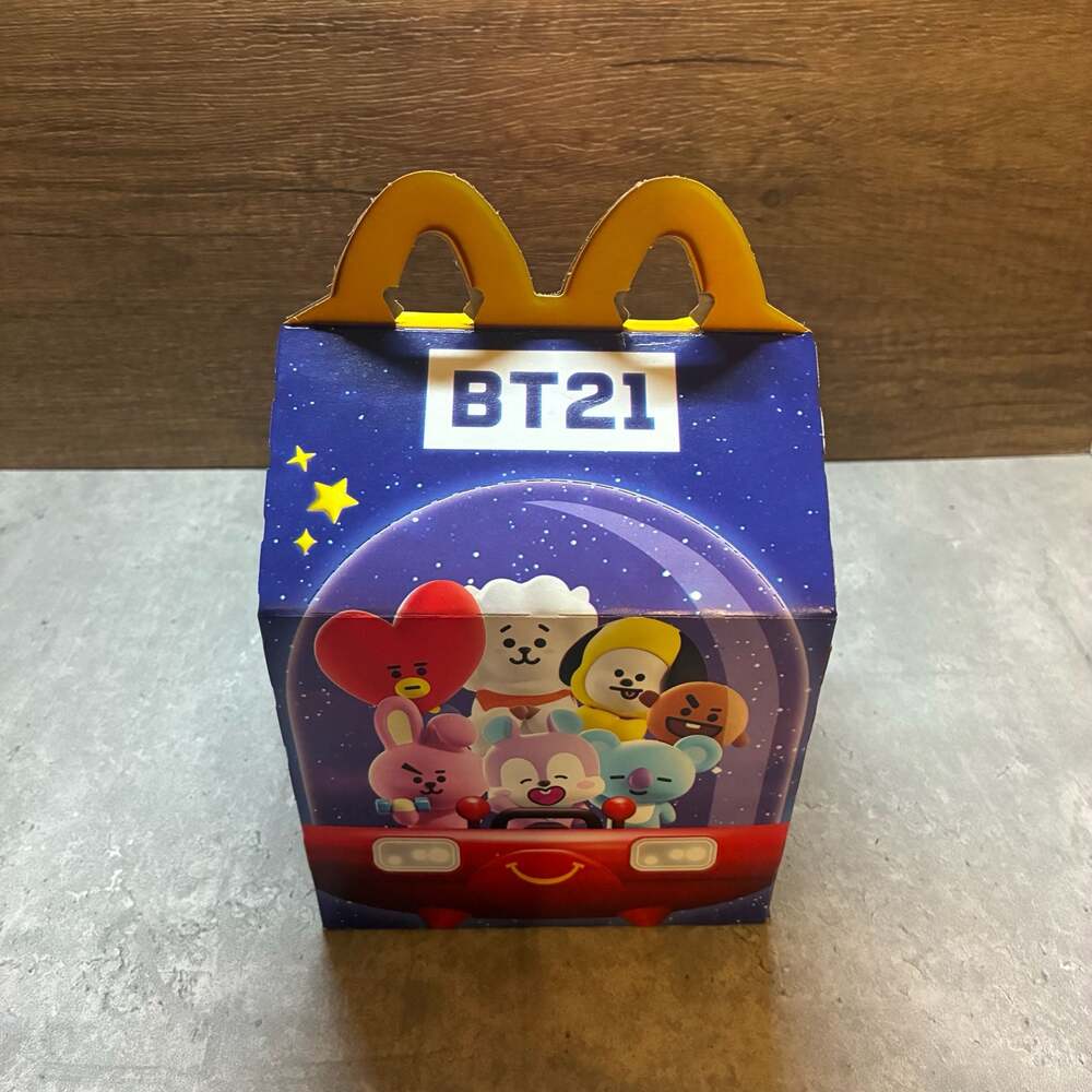2026 McDONALD'S X BTS BT21 HAPPY MEAL TOY TATA with Happy Meal Army Box - Picture 5 of 5